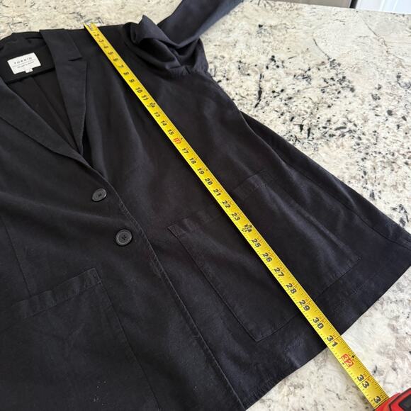 Torrid Black Linen Relaxed Fit Blazer 3X 13084575 - Picture 11 of 13